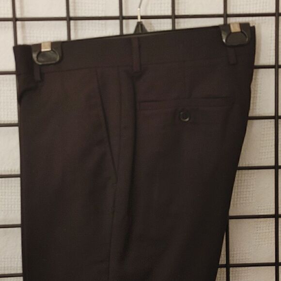 MEN'S DOLCE VITA 3 PIECE SUPER 150'S SLIM FIT BLACK TUXEDO. - Picture 15 of 16